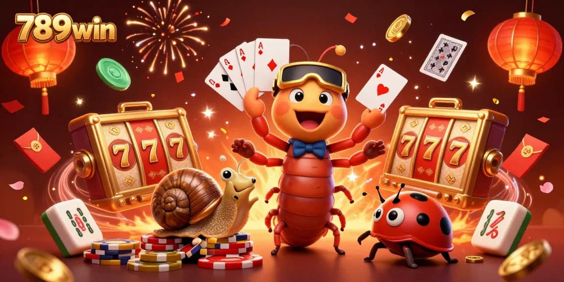 Experience thrilling slots with 789win featuring unique characters and vibrant casino elements.