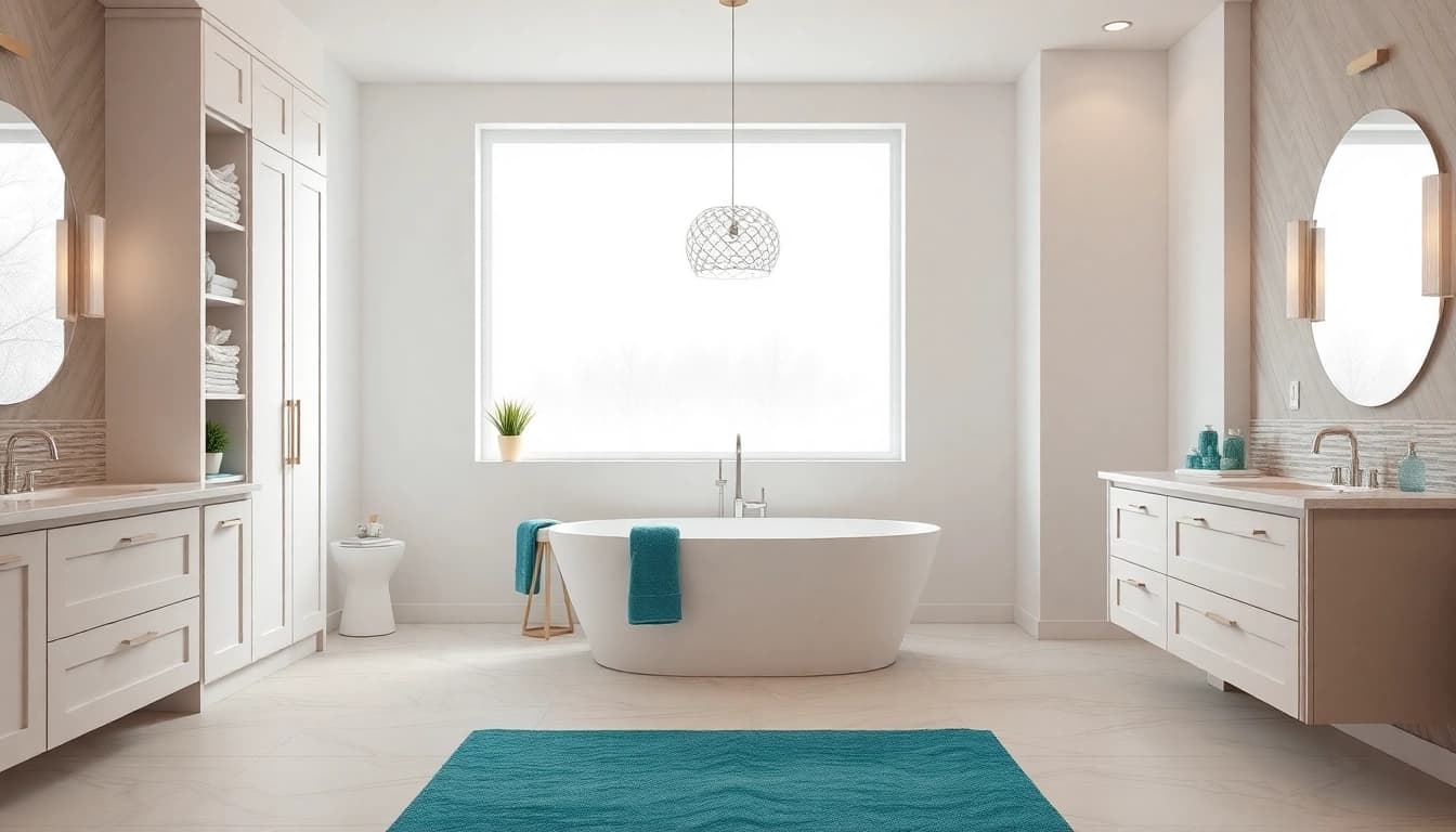 Transform your space with this elegant bathroom remodelling showcasing modern design and stylish fixtures.