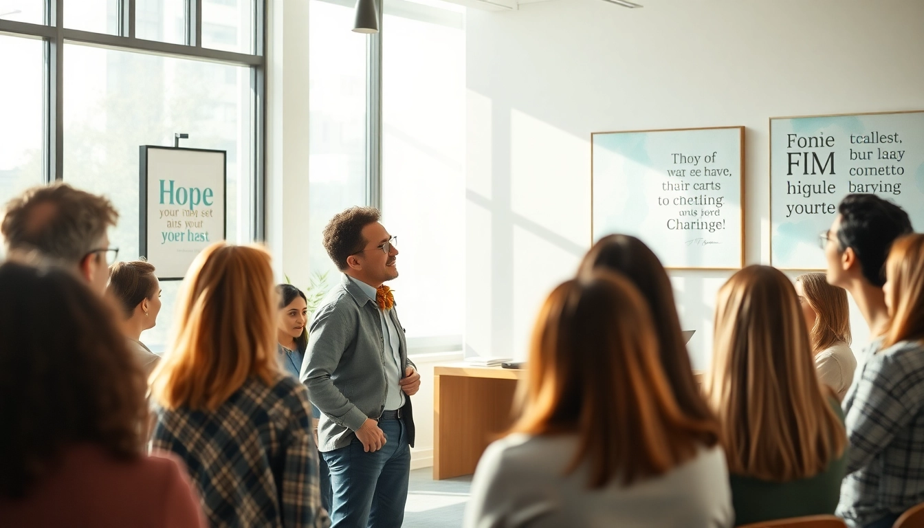 Engaged professionals discussing their Ideal career options in an inspiring office setting.