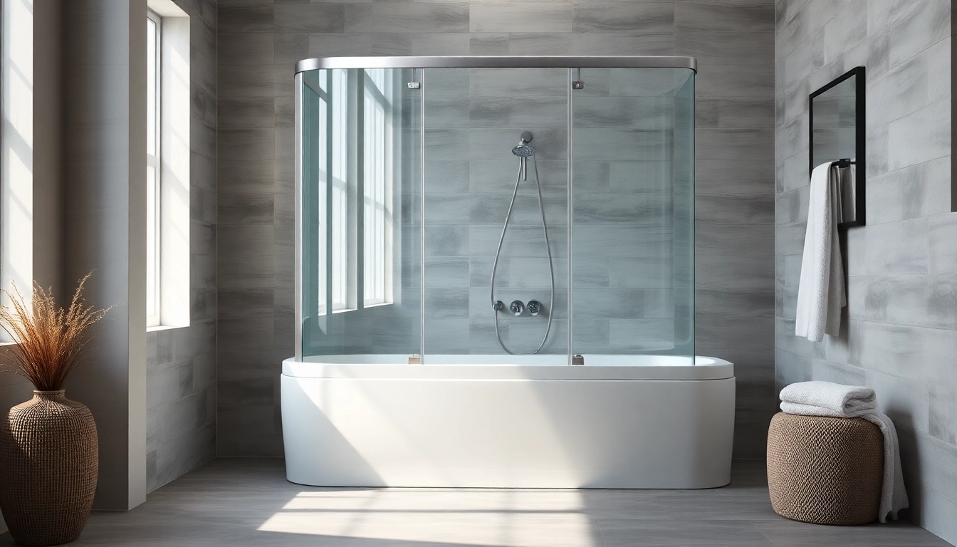 Stilvolle Präsentation der sonni Duschkabine 100x100 in modernem Badezimmer mit eleganter Glasfront.