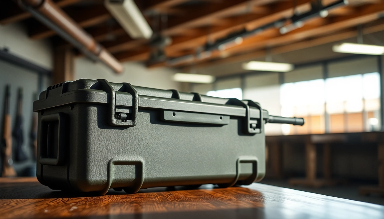 Find a pelican gun case for sale, featuring a durable and rugged design suitable for safe storage.