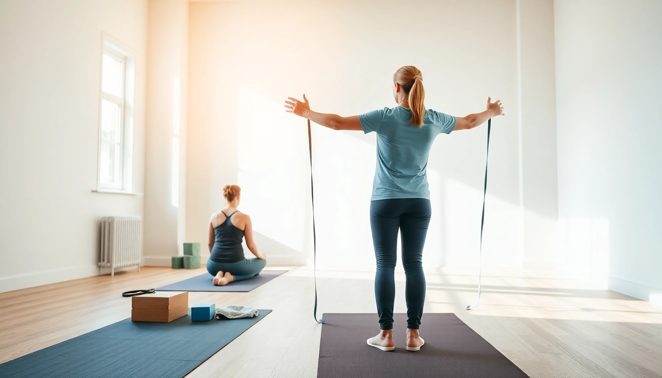 Learn how to relieve back pain with expert guidance in a serene exercise environment.