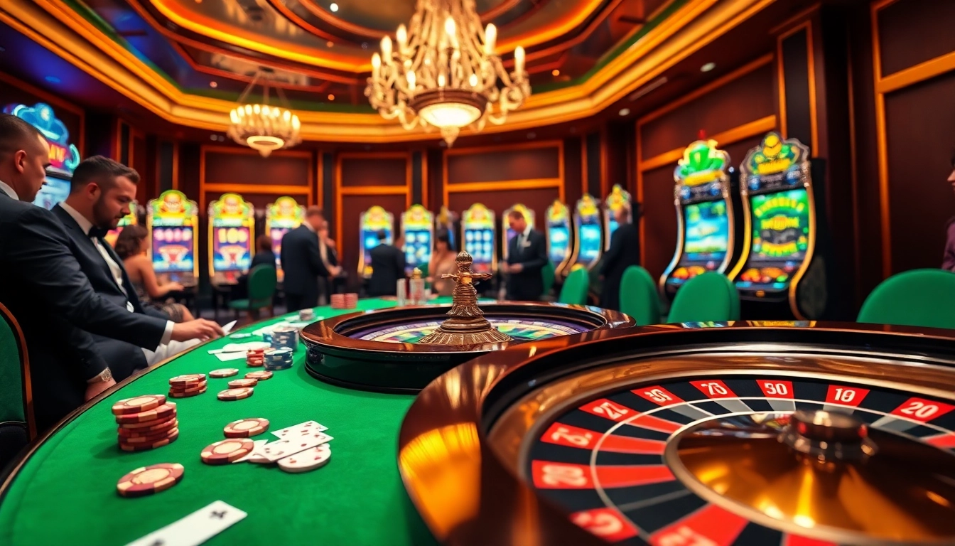 Experience excitement at tg88 with vibrant poker chips and a stylish roulette table.