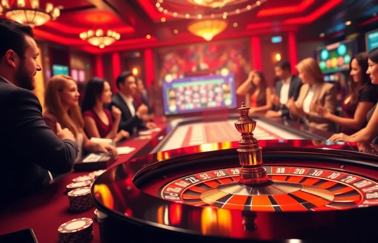 Experience the thrill of tg88 gaming at a luxurious casino table with vibrant cards and chips.