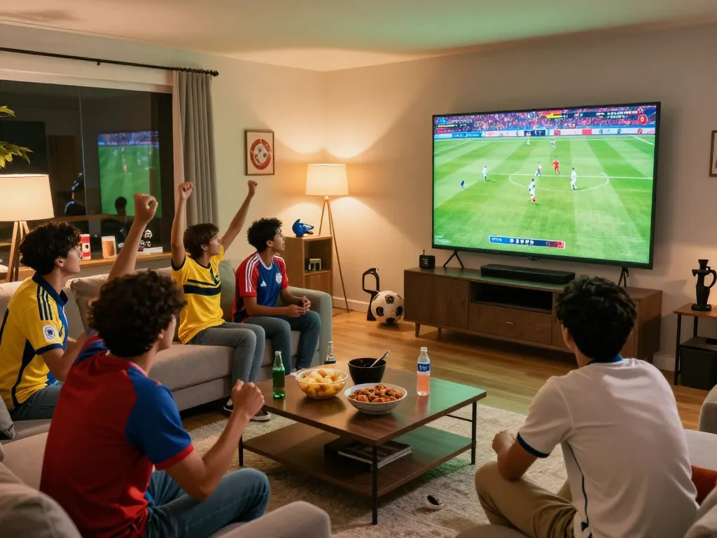 Watch exciting matches and enjoy xem bóng đá trực tiếp with friends in a lively home atmosphere.