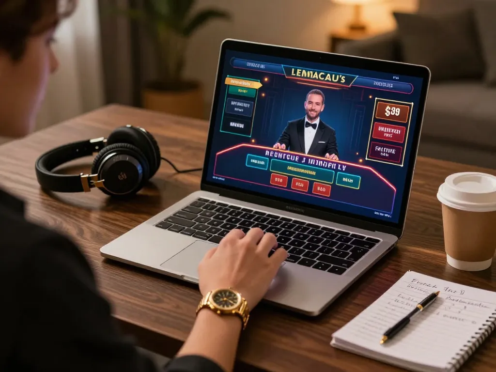 Experience live Baccarat action on LEMACAU at home with inviting setup and strategy notes.